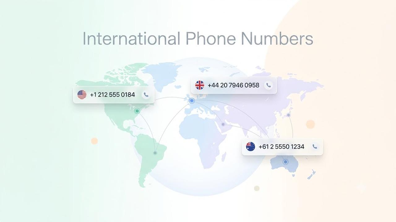 International Phone Numbers Available in 70+ Countries